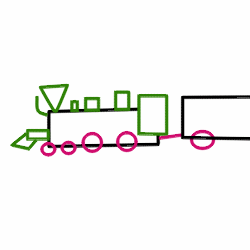 250x250 Drawing A Cartoon Train