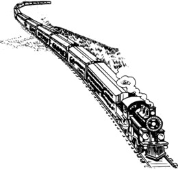 260x260 Train, Drawing, Illustration, Transparent Png Image Clipart Free