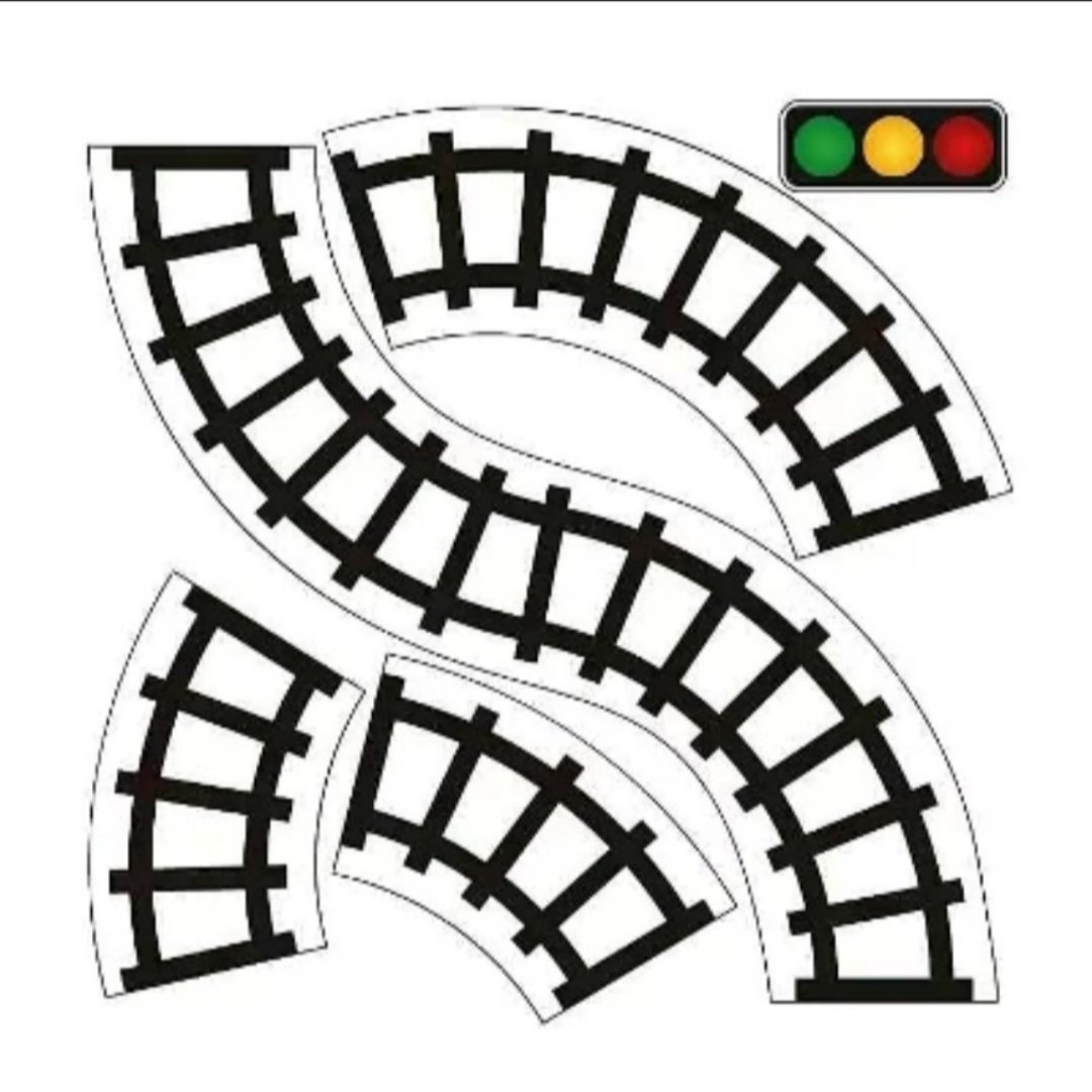 1080x1080 Mideer Railway Tape Curve