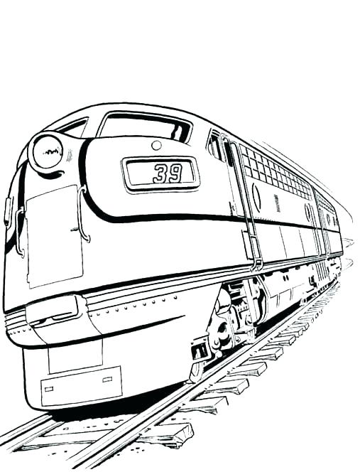 507x664 Coloring Train Pictures