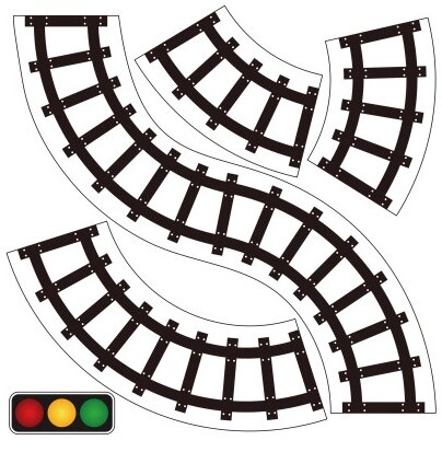 404x413 Children Diy Road Train Railway Track Traffic Toys Indoor Toys