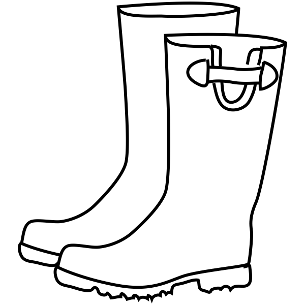 Rain Boots Drawing