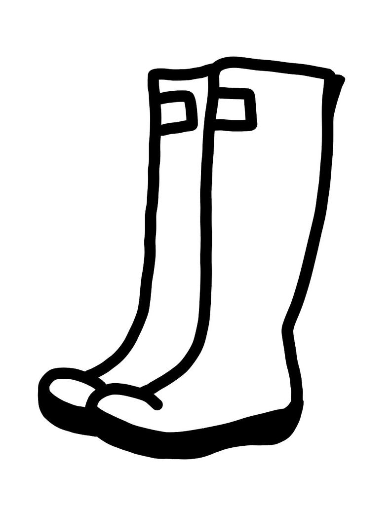 794x1024 Hand Drawn Rain Boots Galoshes Wellingtons Drawn Etsy