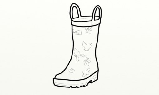 509x303 Rain Boots Coloring