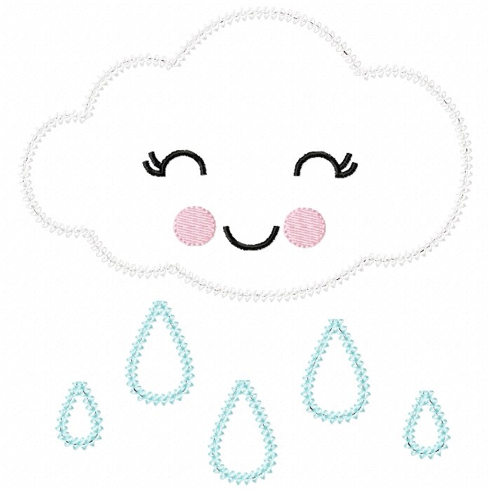 700x700 Girly Raincloud Vintage And Chain Stitch