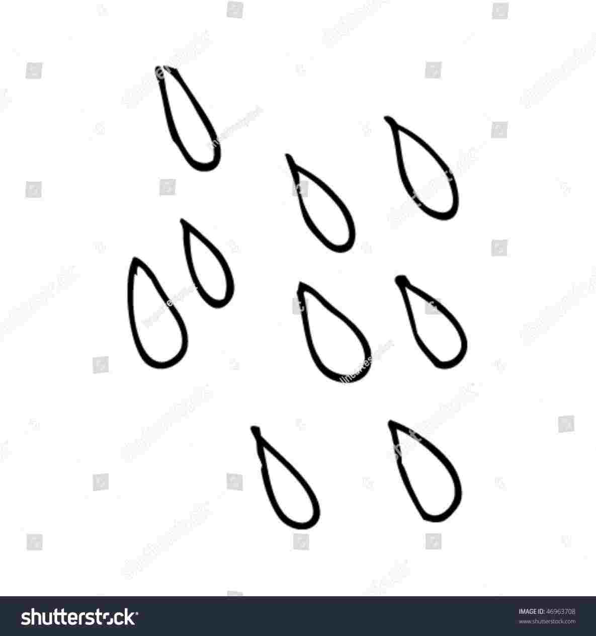 Rain Drop Drawing | Free download on ClipArtMag