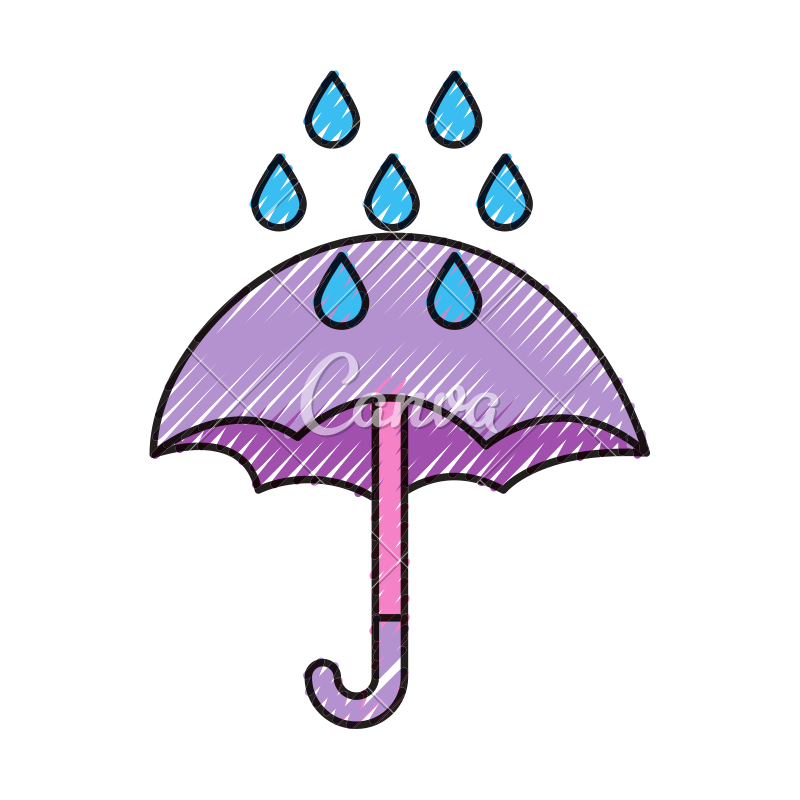 Rain Umbrella Drawing | Free download on ClipArtMag