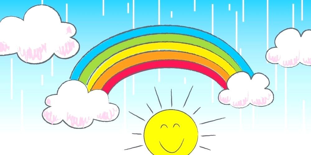1000x500 rainbow drawing rainbow photo drawing pretty rainbow colors
