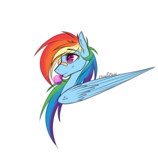 320x320 Quick Rainbow Dash Drawing