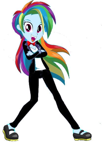Rainbow Dash Equestria Girl Drawing