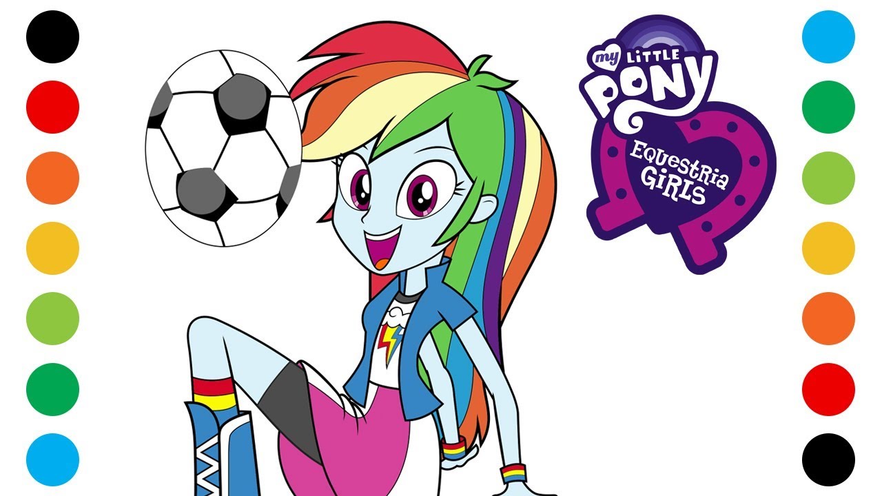 1280x720 My Little Pony Equestria Girls Rainbow Dash Coloring Pages