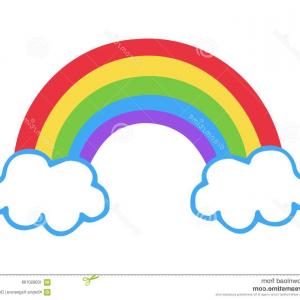 300x300 Colorful Rainbow Icon Vector Illustration Doodle Drawing Cartoon
