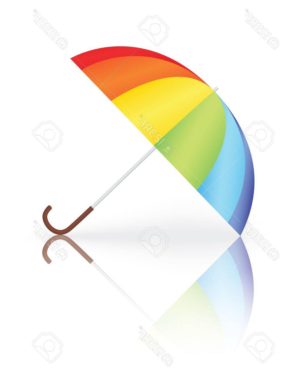 1007x1300 Top Rainbow Umbrella Vector Drawing Free Vector Art, Images