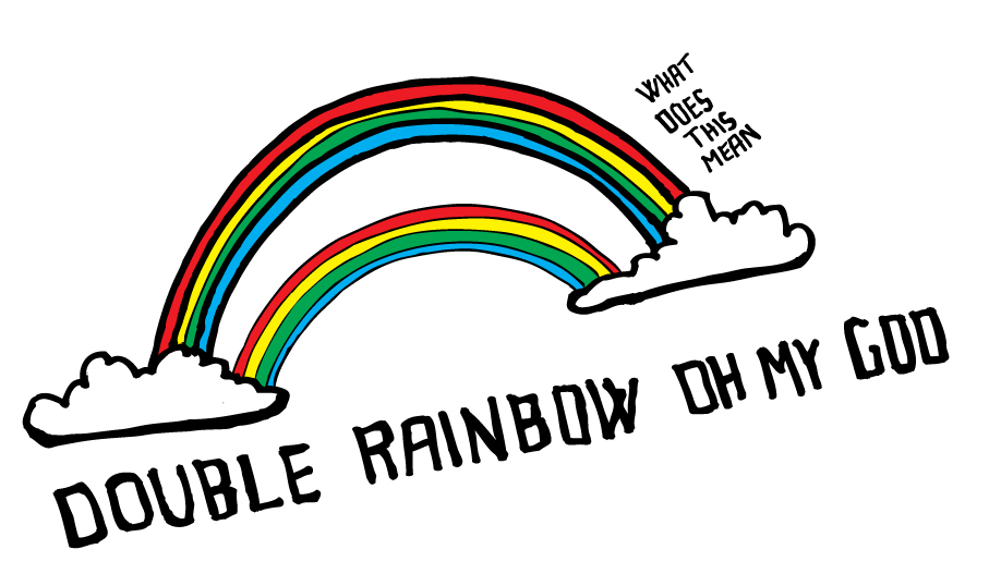 907x538 Double Rainbow Drawing Jonas Claesson