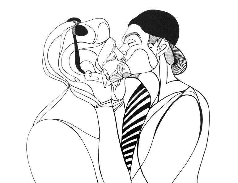 770x595 Where The Rainbow Strikes Drawing