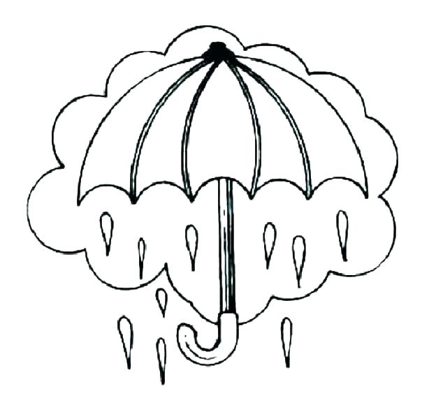 614x573 Rainbow Pot And Cloud Coloring Pages