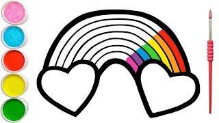 320x180 Glitter Sun Coloring And Drawing For Kids Learn Color Rainbow