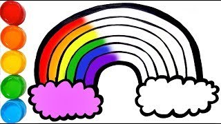 320x180 How To Draw A Rainbow Coloring Pages Kids Songs Learn Drawing