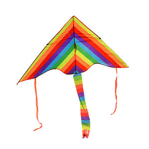 300x300 Huge String Rainbow Kite Kids Fun Outdoor Games Grassland Beach