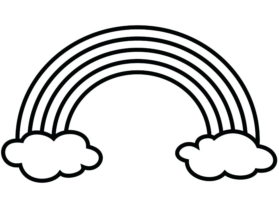 973x755 Fish Outline Printable Rainbow Drawing Coloring Clipart