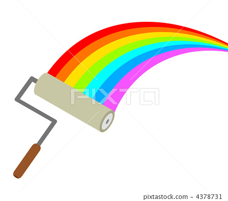 450x396 Rainbow Drawing With Roller