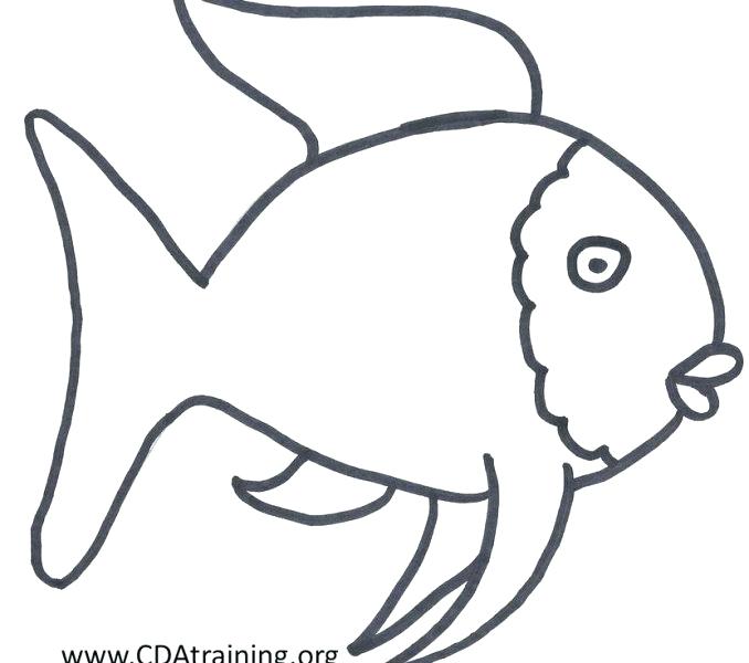 678x600 Surprise Big Mouth Fish Printable Template Craft Rainbow Cd