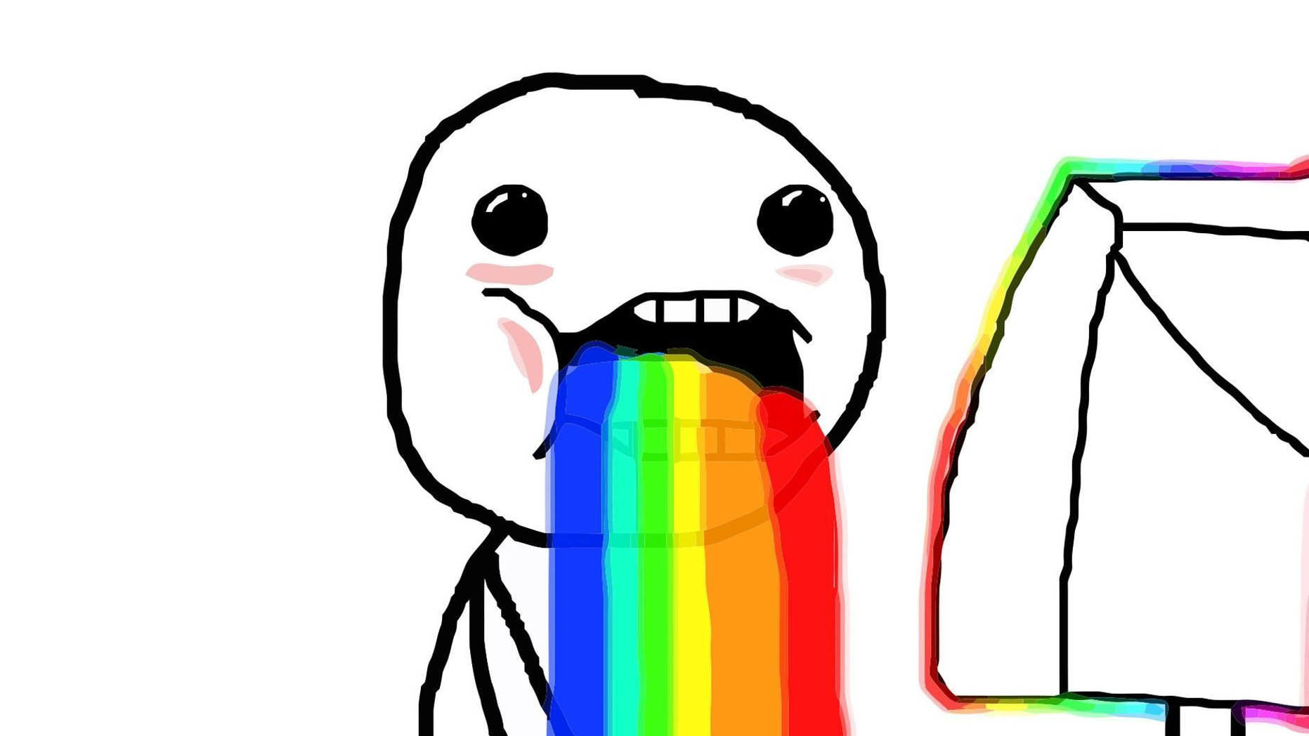 1863x1048 puking rainbows know your meme