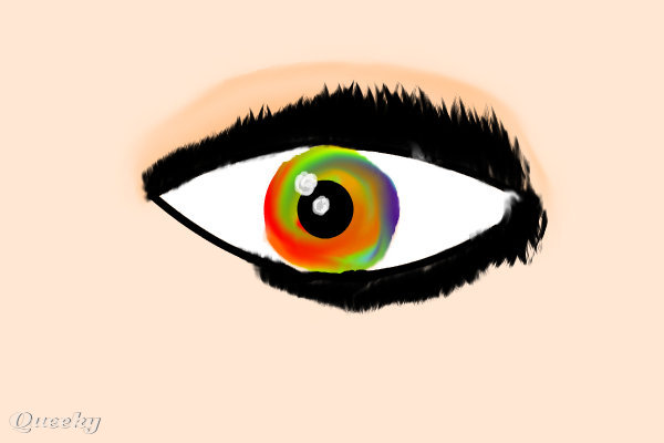 600x400 Rainbow Eye An Abstract Speedpaint Drawing