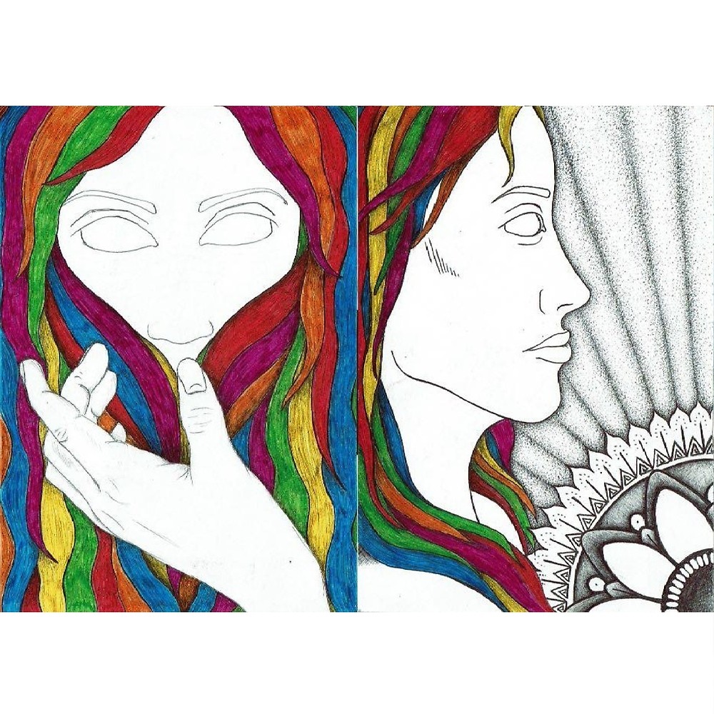 1000x1000 Rainbow Hair