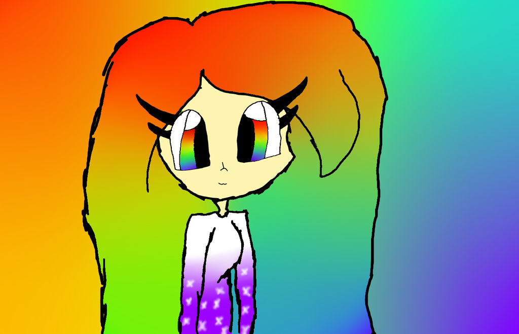 1024x659 Rainbow Hair Girl