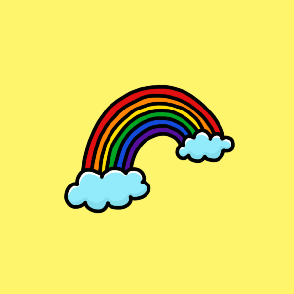 596x596 Gif Animation Drawing Rainbow