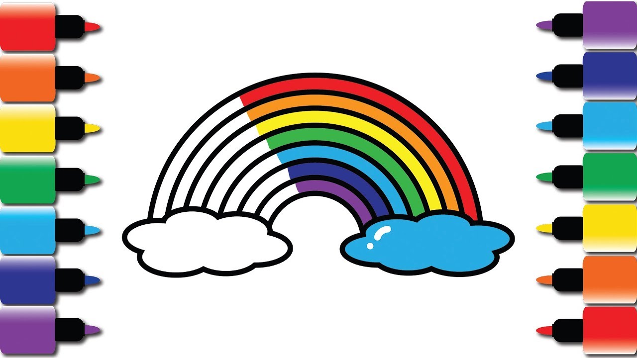 1280x720 How To Draw Rainbow Drawing And Colouring Video Fun