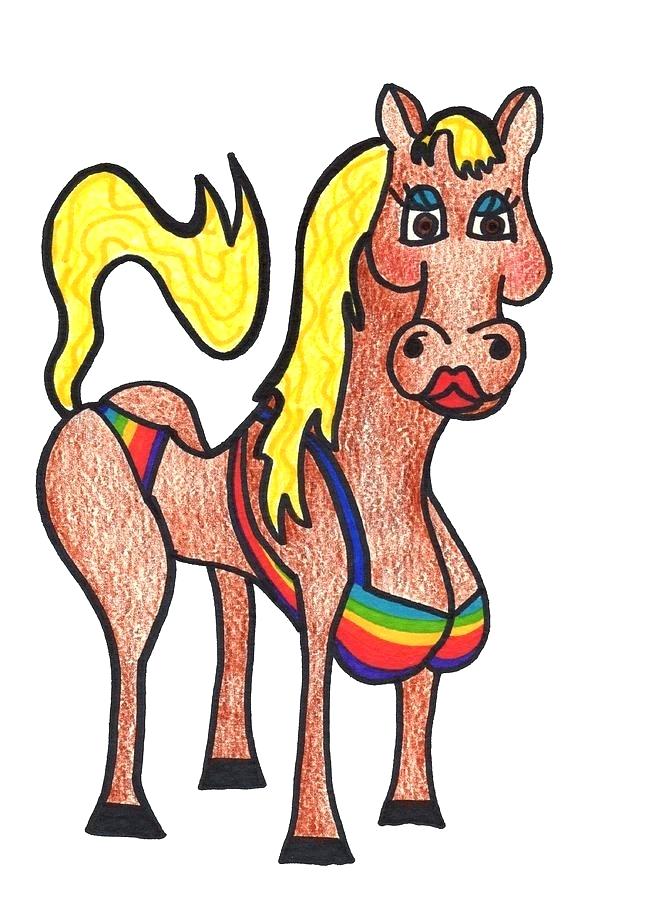 645x900 rainbow drawing horse rainbow rainbow six drawing board