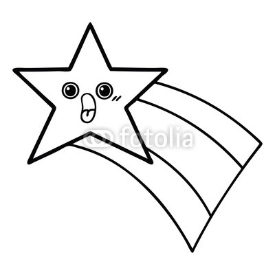 400x400 Line Drawing Cartoon Shooting Rainbow Star Buy Photos Ap