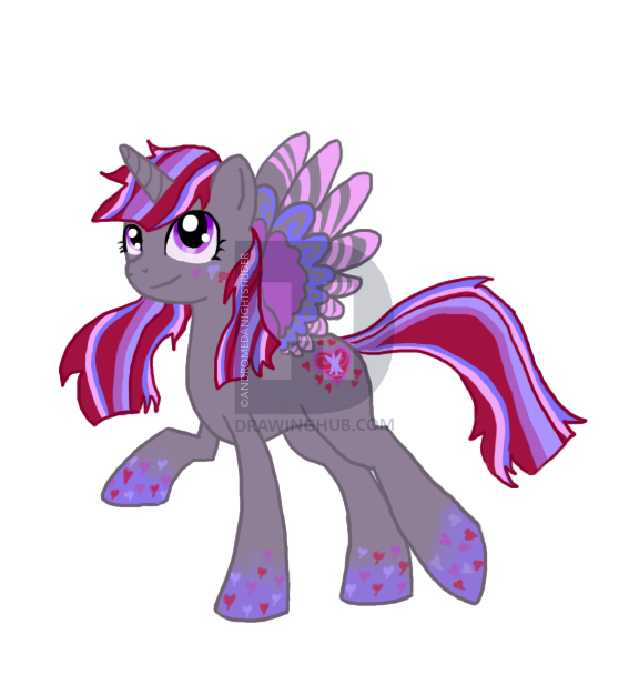 576x626 Heart Piece Rainbow Rocks Drawing