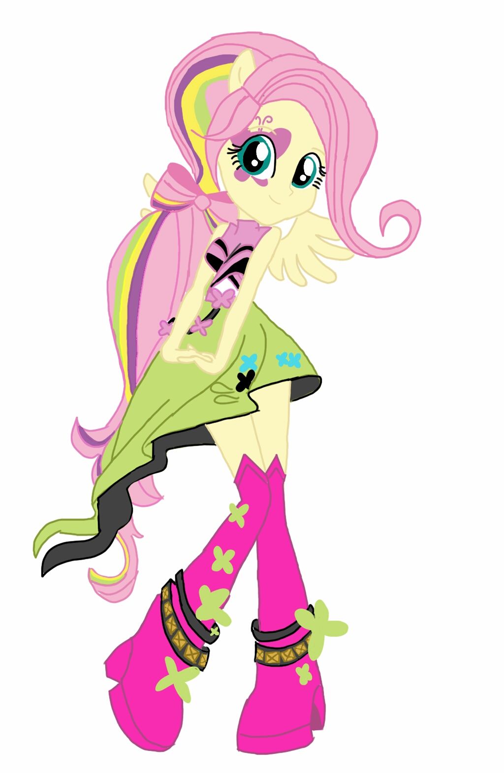 1024x1571 Equestria Girls Rainbow Rocks Fluttershy