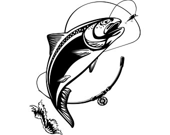 340x270 Huge Collection Of 'rainbow Trout Silhouette' Download More Than