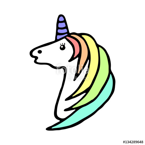 Rainbow Unicorn Drawing | Free download on ClipArtMag