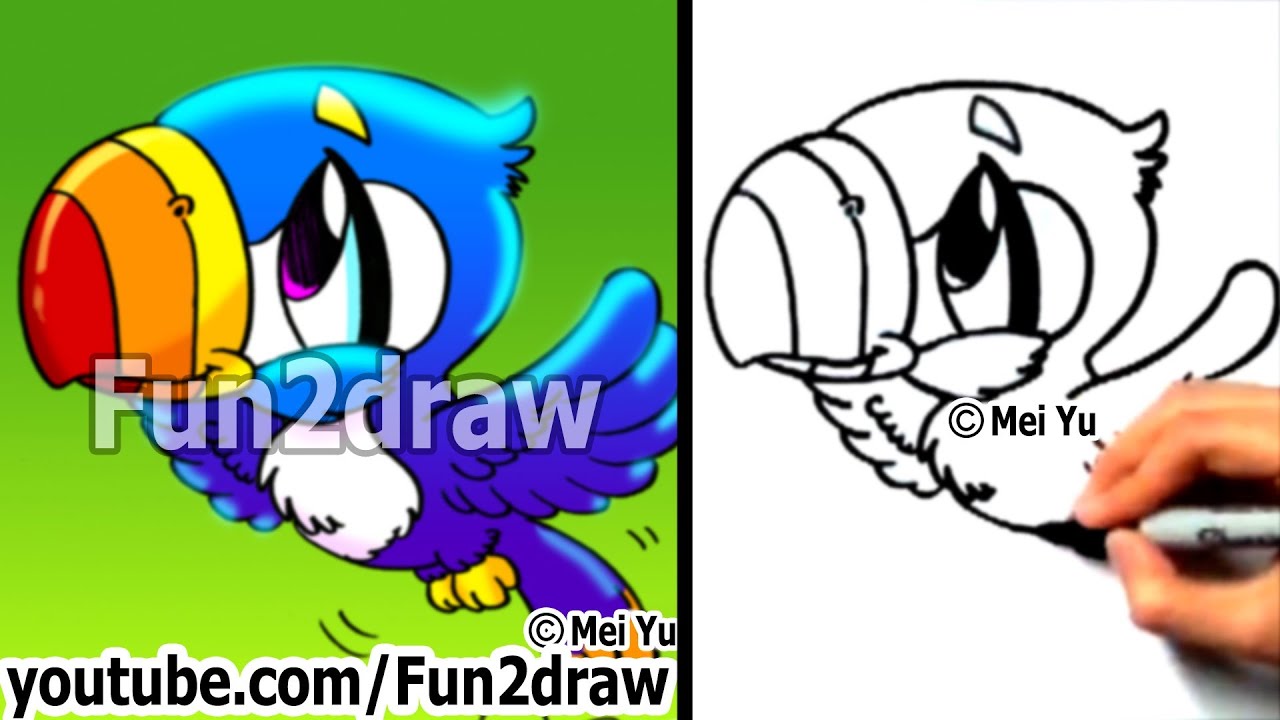 1280x720 How To Draw A Cartoon Bird