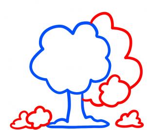 302x268 How To Draw How To Draw Trees For Kids