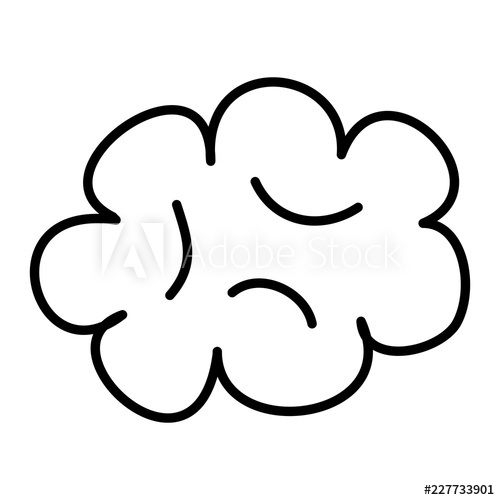 500x500 Cute Cloud Drawing Icon