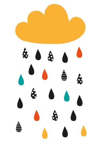 400x566 A Rainy Day Art Print Ill Est Art, Art Prints, Illustration
