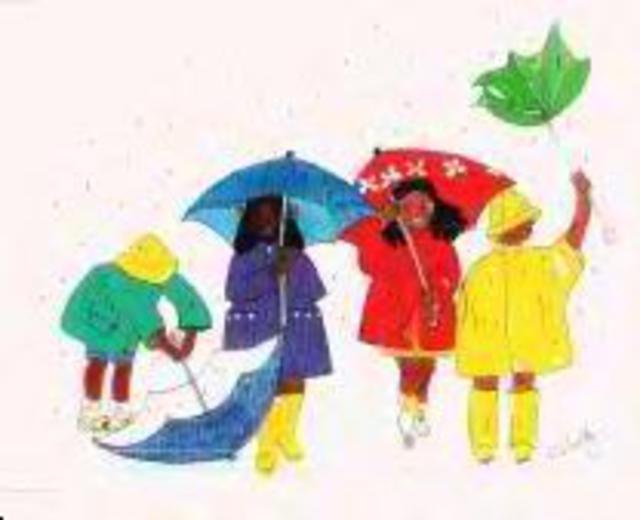 640x520 Rainy Day Kids Watercolor