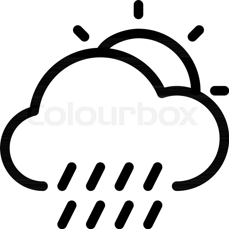 800x800 daytime rainy weather stock vector colourbox