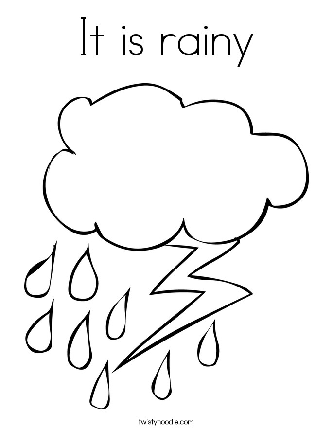 685x886 Weather Coloring Pages Free Printables Best Of Rainy Weather