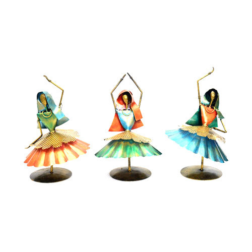 500x500 navika art craft multicolor rajasthani dancing lady figurines