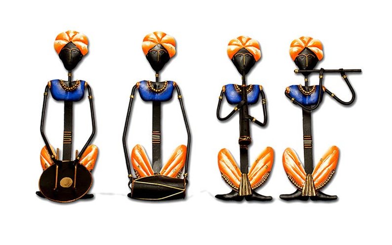 794x497 Rajasthani Female Troupe Set Of Iron Wall Hanging Decor Wall Etsy