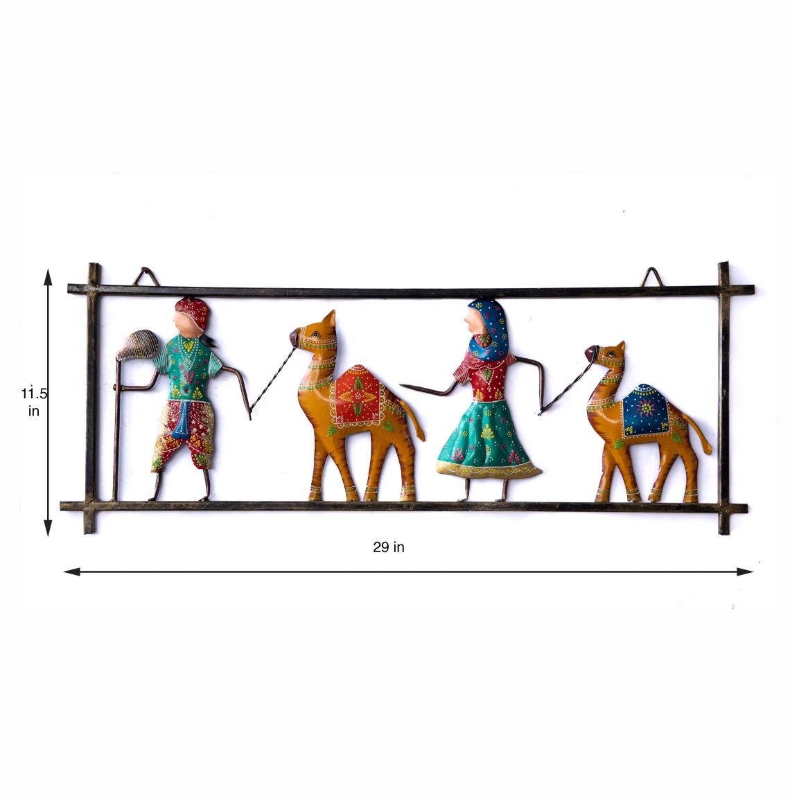 1140x1152 Rajasthani Desert Couple Camel Wall Decor