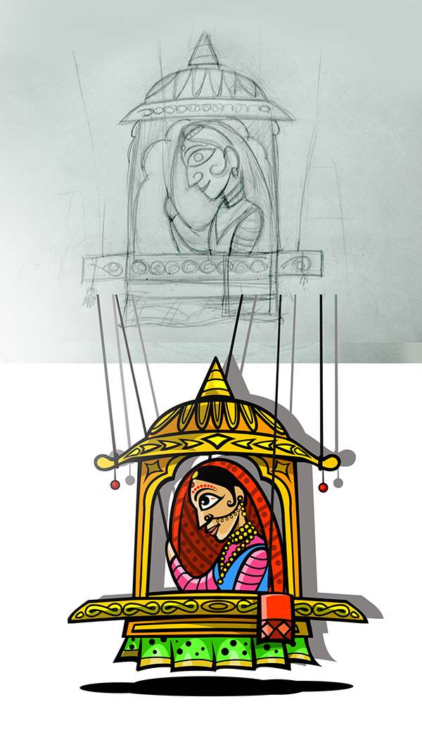 600x1044 Rajasthani Puppets On Behance