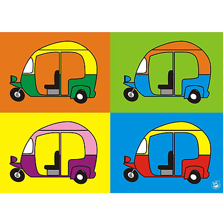 450x450 auto rickshaw tempo poster memoirs auto rickshaw doodle art